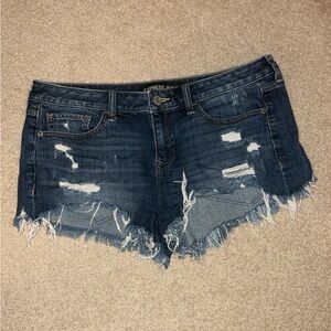 Express distressed Jean shorts